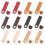 12Pcs PU Leather Snap Buttons, 6 Colors Sew on Tab 2