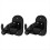4PCS Curtain Rod Brackets No Drilling Holders Self 1