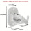 4PCS Curtain Rod Brackets No Drilling Holders Self 4