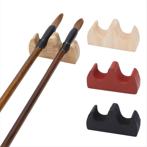8Pcs Painting Brush Rest Stand 4 Color Calligraphy 2