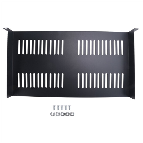 1U Server Rack Mount Shelf Vented Cantilever Tray