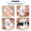 4PCS Curtain Rod Brackets No Drilling Holders Self 8