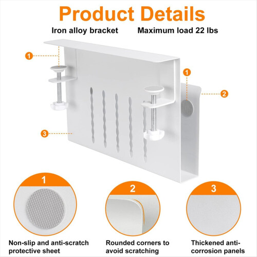 Desk Side Storage Under Storage, Steel Hanging Org 2