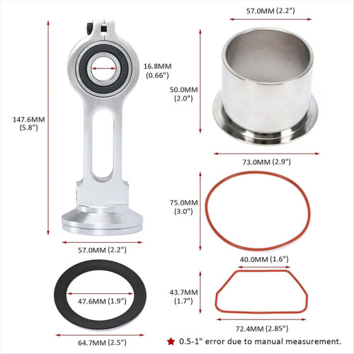 KK-4835 Compressor Piston Kit Connecting Rod Repla 1