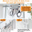 Desk Side Storage Under Storage, Steel Hanging Org 4