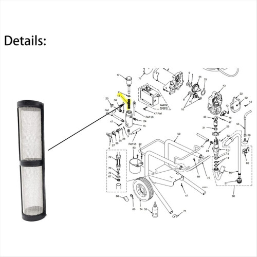 Airless Filter Screen Set 3 Kinds Suction Pipe Pum 2