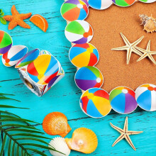 Bulletin Board Border 68.9 Feet Beach Ball Trim Bo