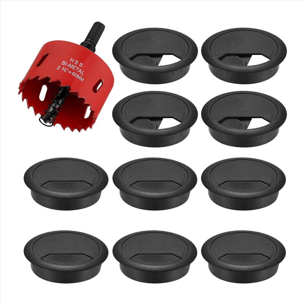 20-Pack Cable Grommet Desk, Pass-Through, 60Mm Pla 4853967044640
