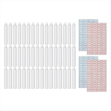 48Pcs Empty Aluminum Paint Tubes 20 Ml for Store R