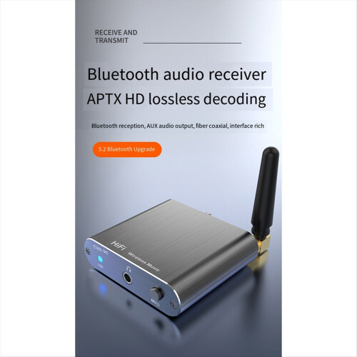 -HD Audio Receiver 5.2 Bluetooth AUX Coaxial Optic 2