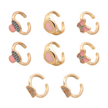 Bagues anti-stress rotatives, bagues ouvertes et ajustables pour femmes et adolescentes, bague anti-stress au design mignon pour un usage quotidien.
