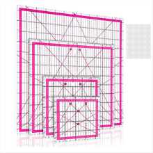 4pcs Quilting Ruler Square Acrylic Fabric Cutting