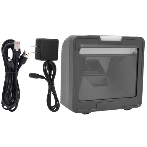 Barcode Scanner For Hands-Free Operation, Omnidirectional Scanning With 1D And 2D Barcode Capture, High-Speed Image Optics Auto-Sensing CMOS Sensor