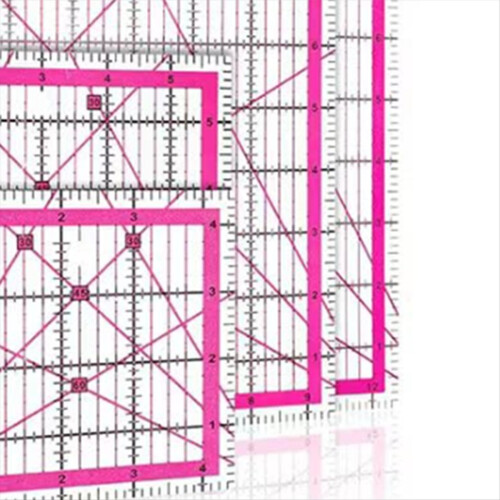 4pcs Quilting Ruler Square Acrylic Fabric Cutting 1