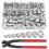131PCS Single Ear Hose Clamps, Stainless Steel PEX 1