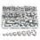 131PCS Single Ear Hose Clamps, Stainless Steel PEX 6