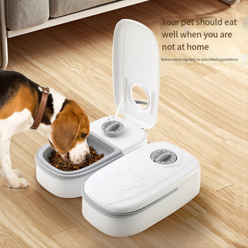 Pet Automatic Timing Feeder Detachable Auto Dog Dr 2