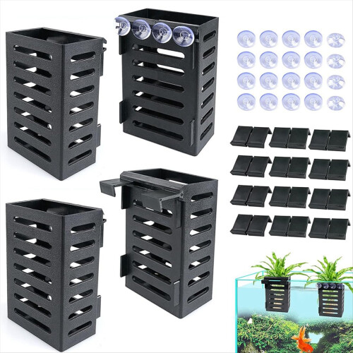 New Aquarium Plant Bracket Hydroponic Potted Aquat 2