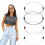 4pcs Adjustable Crop Band for Tucking Sweater and 2