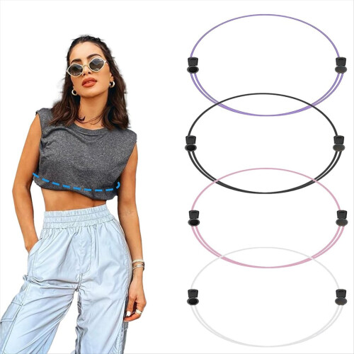 4pcs Adjustable Crop Band for Tucking Sweater and 1