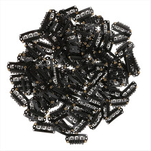 100Pcs 6-Teeth U-Shaped Hair Clips Extensions Snap