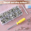 354 PCS Punk Spikes and Studs Kit,8 Size Cone Spik 2