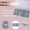 354 PCS Punk Spikes and Studs Kit,8 Size Cone Spik 4