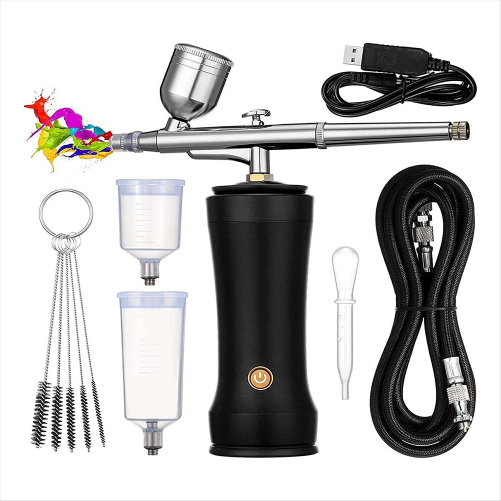 Airbrush Kit With Compressor,30Psi Cordless Airbru 4853967054311