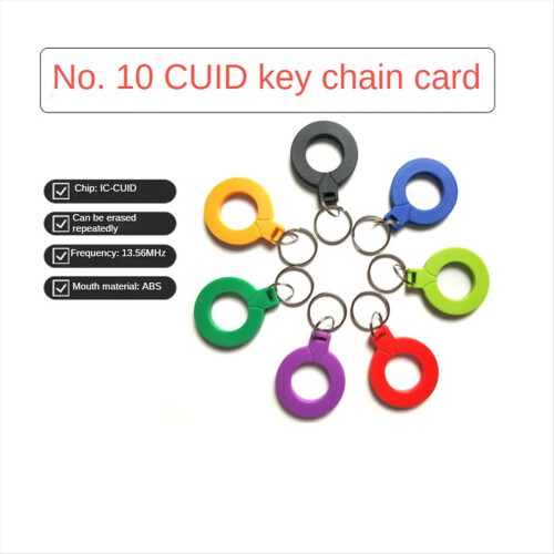 10Pcs 13.56MHZ CUID Keyfobs Changeable MF S50 1K I 1