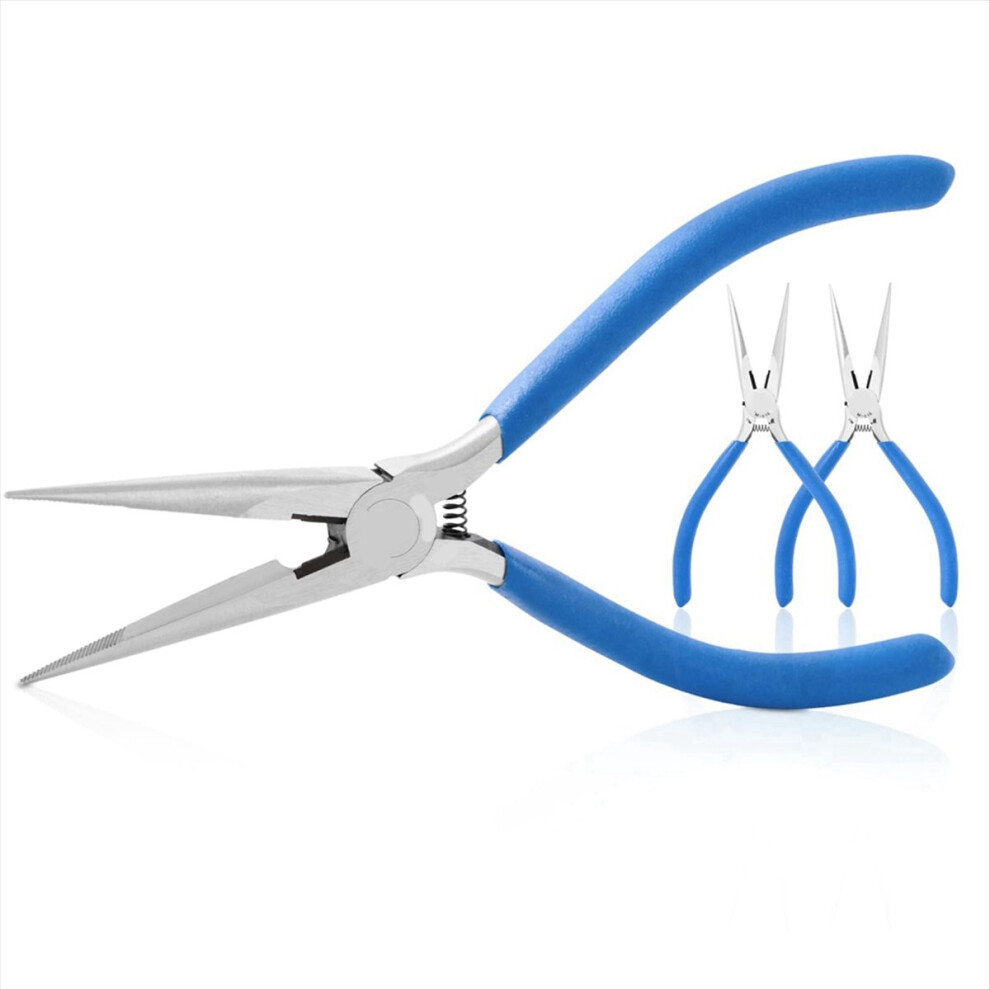 6 Inch Needle Nose Pliers - Serrated Jaw For Wire 4853967053857