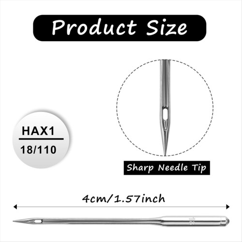 100PCS Sewing Machine Needles Universal Sizes Heav 1