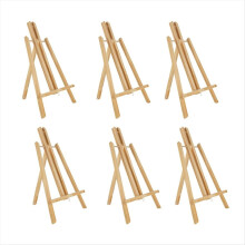 6pcs 16 Inch Wood Easels,Easel Stand for Painting