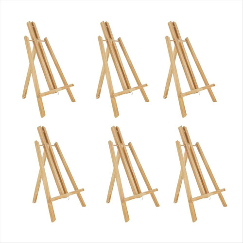 6pcs 16 Inch Wood Easels,Easel Stand for Painting