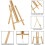 6pcs 16 Inch Wood Easels,Easel Stand for Painting 6