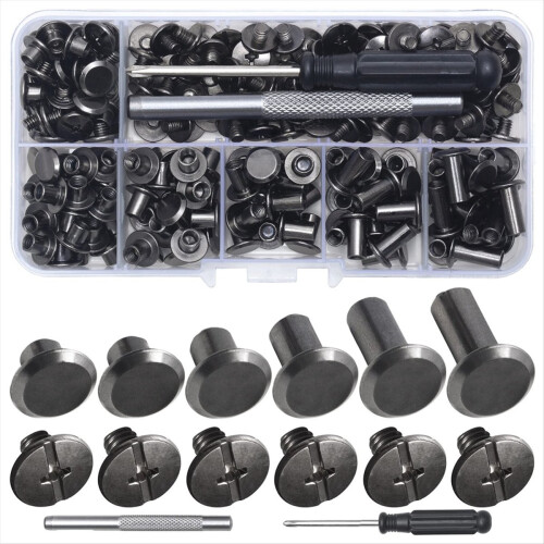 Chicago Screw Leather Rivets Assorted M5 Binding S