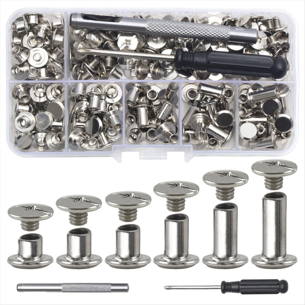 Chicago Screw Leather Rivets Assorted M5 Binding S 4853967057114