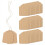 500Pcs Price Tags with String Attached Brown Kraft 2