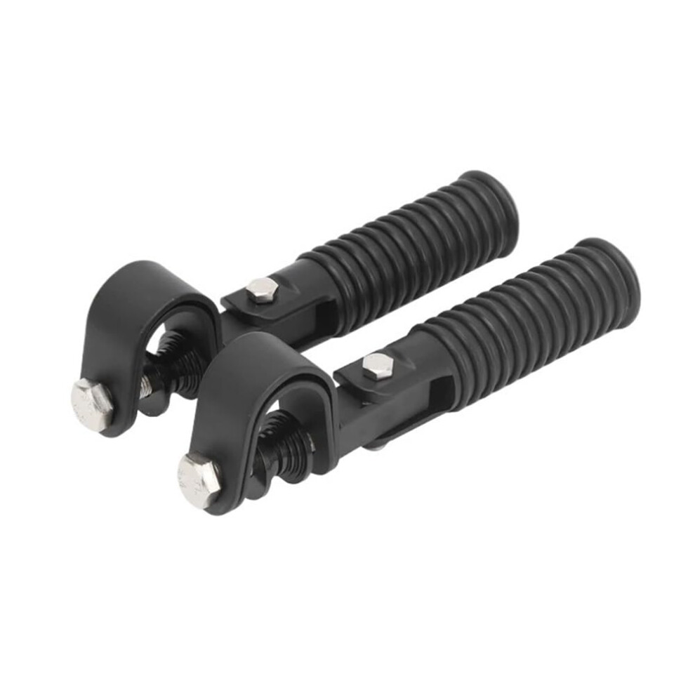 Foot Pegs For Motorbike, Pair Of Motorcycle Foot Pegs, 1In Mount, Footrest For Engine Crash Guard Black 9199774198820