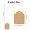 500Pcs Price Tags with String Attached Brown Kraft 5