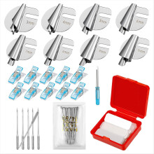 8 Pcs Sewing Rolled Hemmer Foot Set 3-10mm Sizes H