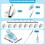8 Pcs Sewing Rolled Hemmer Foot Set 3-10mm Sizes H 2