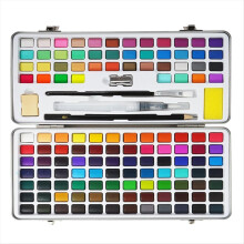 Watercolor Paint Set, 128 Colors with Water Brush