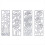 4 Pcs Metal Flower Plant Frame Cutting Dies Spring 2