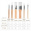 Wooden Paint Brush Set, 6 Pieces Paintbrushes for 4