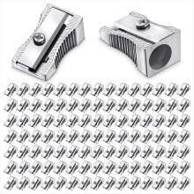 144 Pcs Metal Mini Pencil Sharpeners Handheld Sing