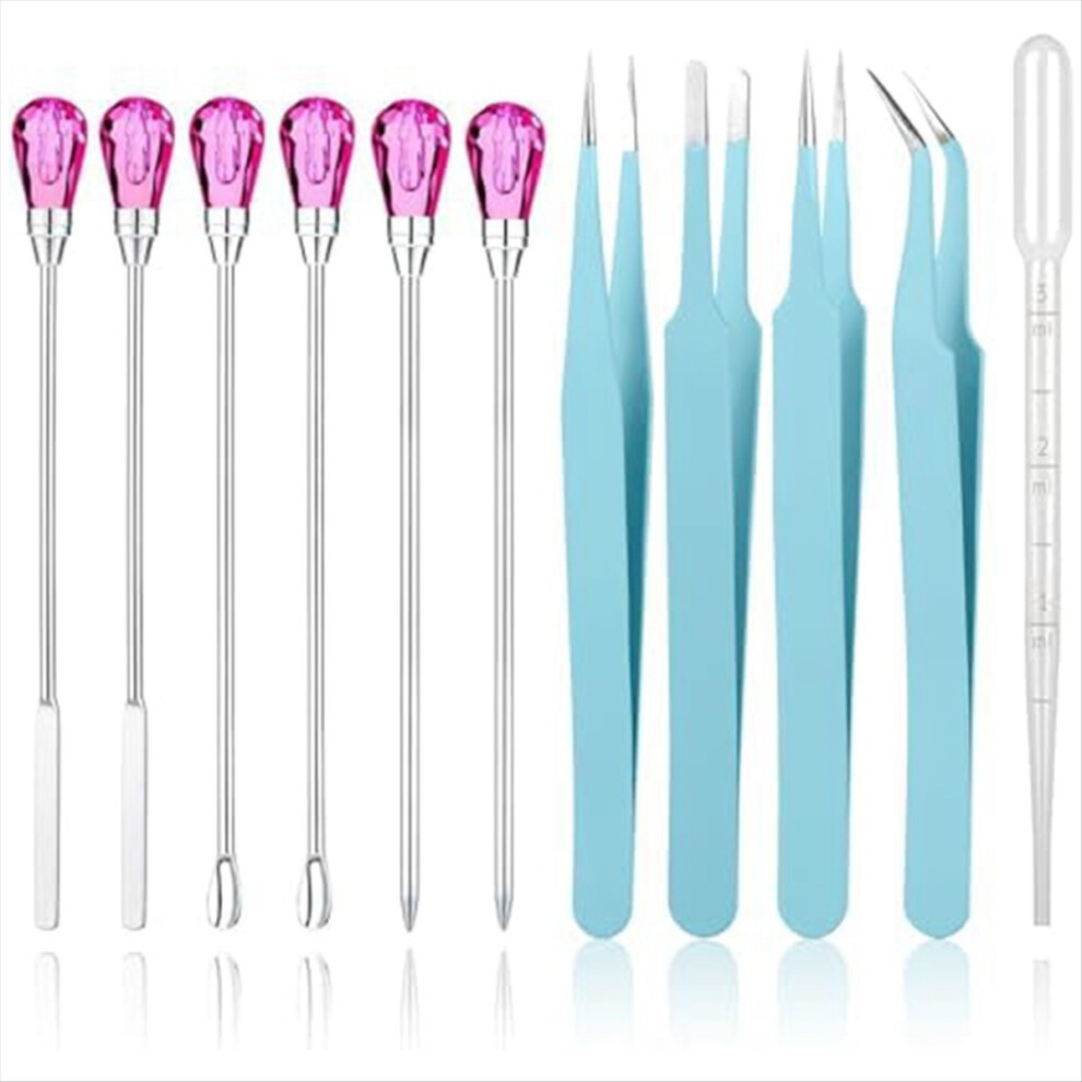 Semoic 11 Pcs Resin Mold Tools Set Stirring Needle Spoon