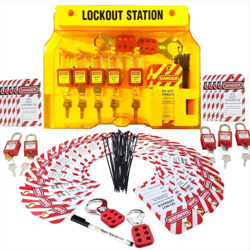 Lockout Tagout Station for Safe Electrical Lockout 1