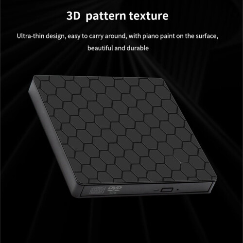 2in1 USB3.0 C Slim External DVD RW CD Writer Drive 2