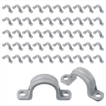PVC Pipe with Double Hole Plastic Conduit Clamp U