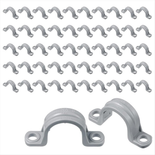 PVC Pipe with Double Hole Plastic Conduit Clamp U